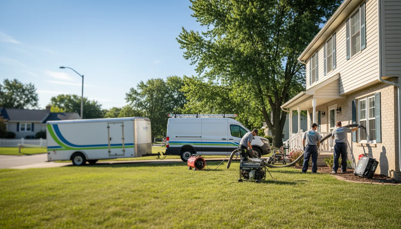 Flooded Basement Restoration And Cleanup With Repair in Bloomfield, IA near me